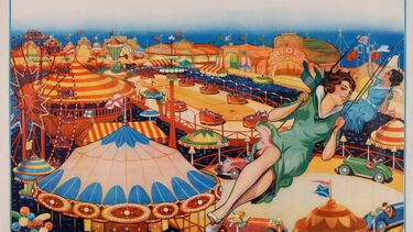 Woman on a chairoplain