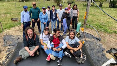 Researchers in rural Columbia