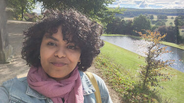 MA student Osheen in park