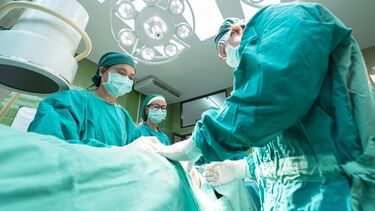 Nurses working in a hospital.