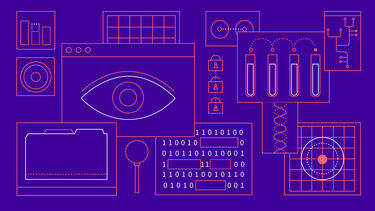 illustration of data and numbers