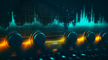 abstract image showing Ai music generation 