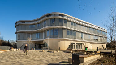 An external image of the new social sciences building, The Wave