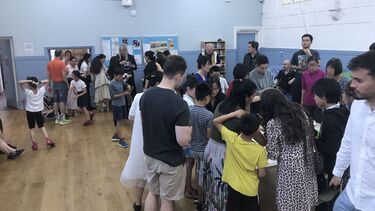 There was a lovely party atmosphere