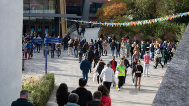 Students outside the SU