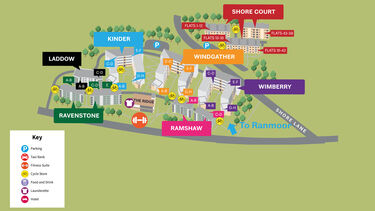 A digital map of the Ranmoor site 