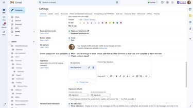 Creating a signature screenshot