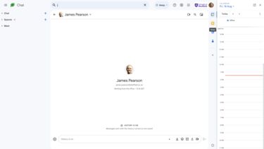 Using shortcuts to access the calendar, keep and contacts screenshot