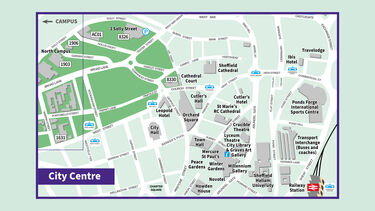 city centre map