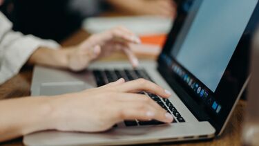 Typing on a computer