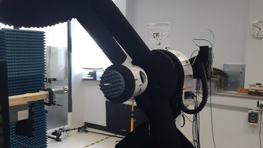 Image of Global Invacom antenna measurement set up