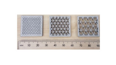 DMBD print SS sample showing difference track length of 1.5mm, 3mm and 5mm
