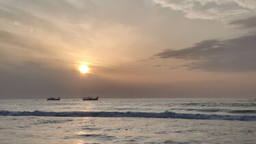 a relaxing view of the sea