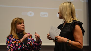 Kate Bottley speaks to Tracey Moore, Dean of the School of Allied Health Professions, Nursing and Midwifery