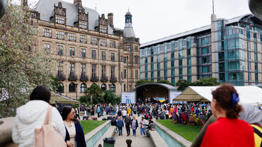 Photo of people at the Festival