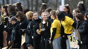 Group of people watching sports event