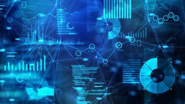 abstract image portraying data and connections