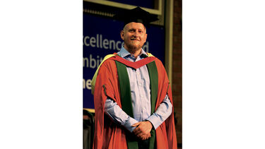 Kris during his graduation ceremony as an Honorary graduate