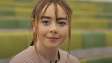 Hope Kerr during intern interview