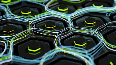 Abstract battery image.