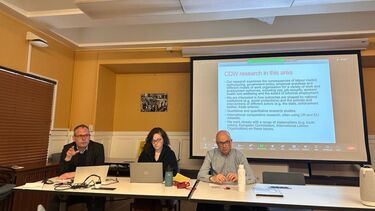 CDW members in discussion on IRLE visit