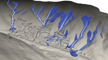 A numerical simulation of landslide runout