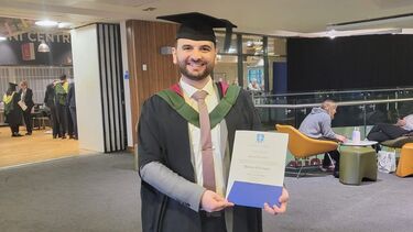 Hassan at graduation