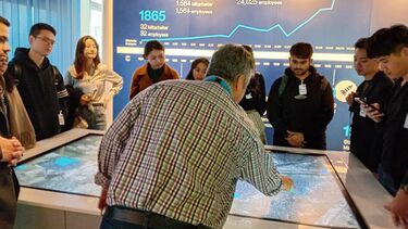 MBAs listening to staff at BASF