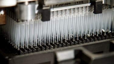 DNA Genotyping and Sequencing High-throughput DNA processing is enabled by automated liquid-handling robots at the Cancer Genomics Research Laboratory, part of the National Cancer Institute's Division of Cancer Epidemiology and Genetics (DCEG).