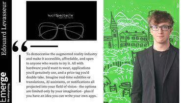 Picture of business team with quote about the business