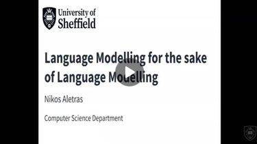 Nikos Aletras inaugural lecture