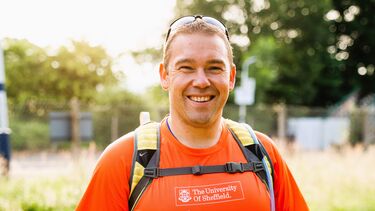 Dave Meadows training for the Big Walk 2024