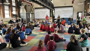 Children enjoying the celebration event