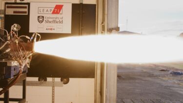 test fire of the world-first AI designed rocket enginer