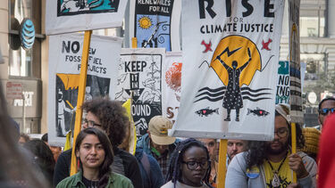 Clmate action protestors