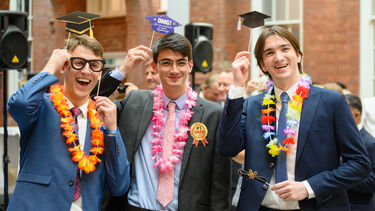3 Mechanical Engineering graduates celebrate