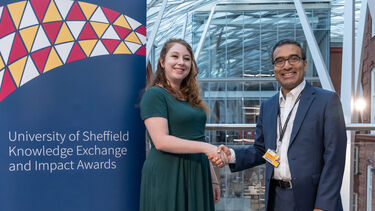 Dr Maria Tomlinson with Prof Ash Tiwari