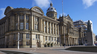Facade of Birmingham Council House - stock photo