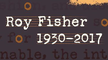 Roy Fisher exhibition poster