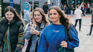 Students on campus