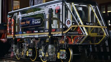 The locomotive built by University of Sheffield students