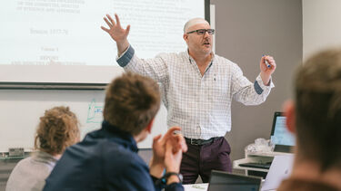 Students are participating in a seminar
