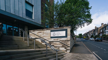 Entrance to Sheffield University Management School