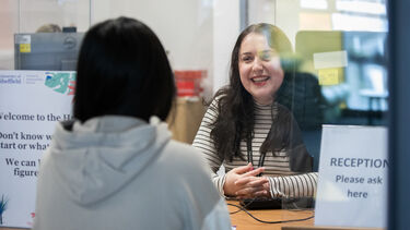 Placement student in SU employability hub