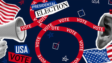 Graphic of the US election