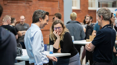 Group of people laughing