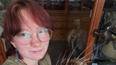 Photo of Kane Dibb in the Alfred Denny Museum