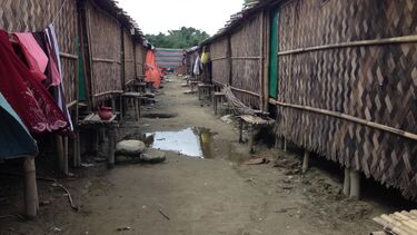 Exterior image of camp dwellings 