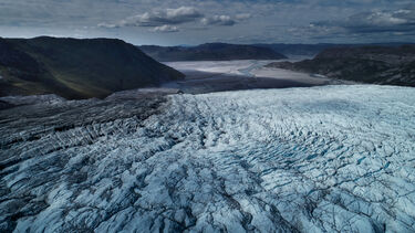 A glacier in Greenland