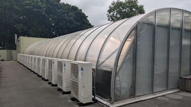 External view of a greenhouse at the Arthur Willis Environmental Centre